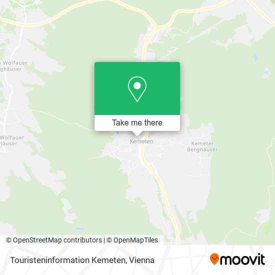 Touristeninformation Kemeten map