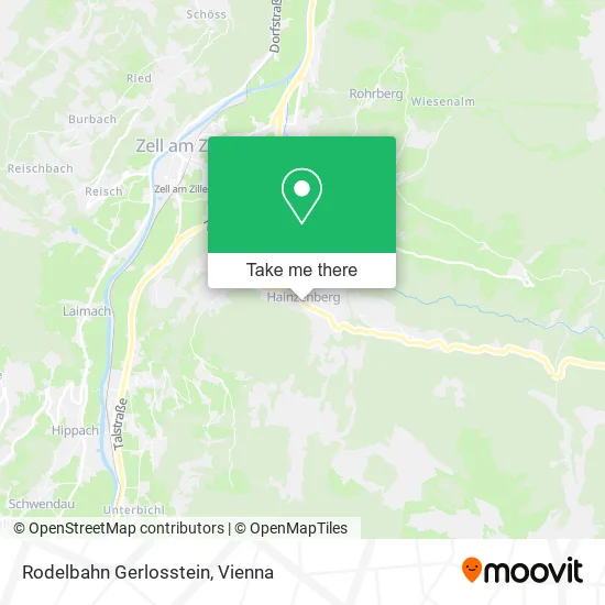 Rodelbahn Gerlosstein map
