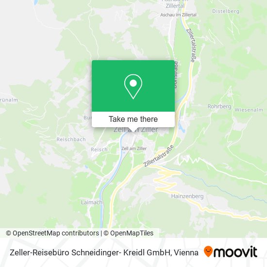 Zeller-Reisebüro Schneidinger- Kreidl GmbH map