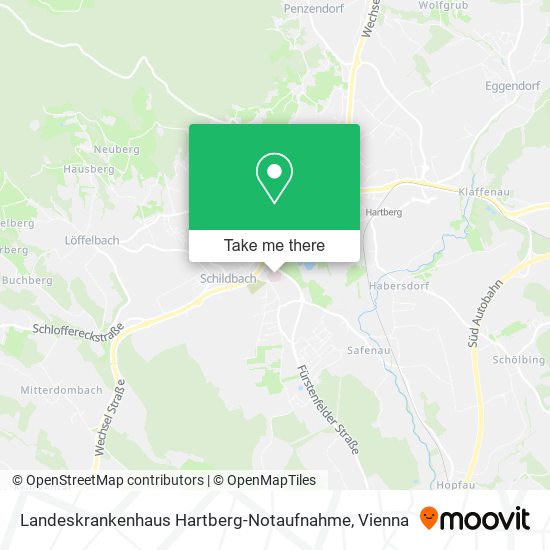 Landeskrankenhaus Hartberg-Notaufnahme map