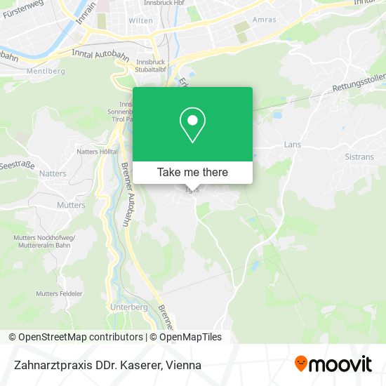 Zahnarztpraxis DDr. Kaserer map
