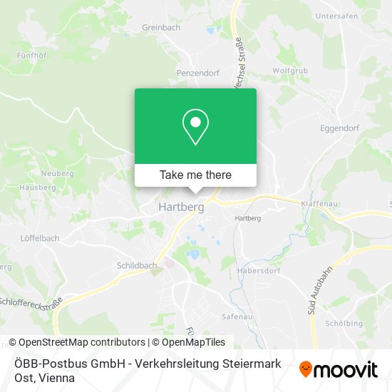 ÖBB-Postbus GmbH - Verkehrsleitung Steiermark Ost map