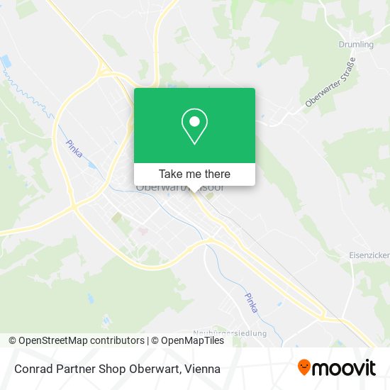 Conrad Partner Shop Oberwart map