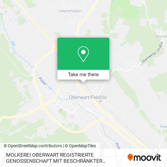 MOLKEREI OBERWART REGISTRIERTE GENOSSENSCHAFT MIT BESCHRÄNKTER HAFTUNG map