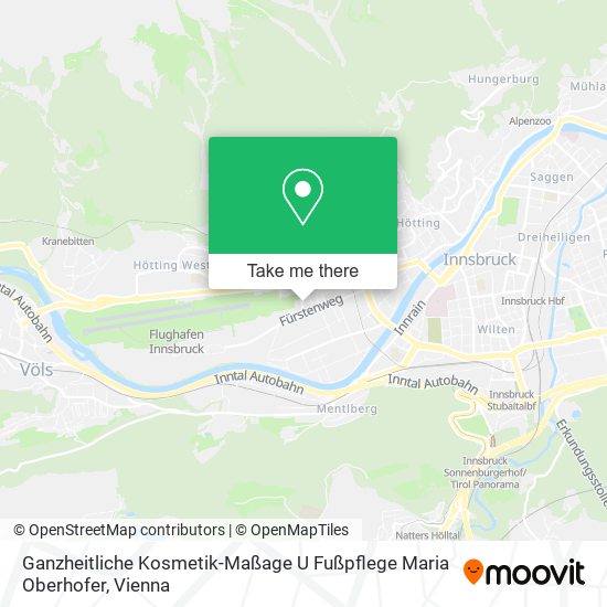 Ganzheitliche Kosmetik-Maßage U Fußpflege Maria Oberhofer map