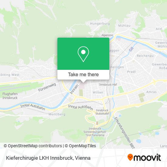 Kieferchirugie LKH Innsbruck map