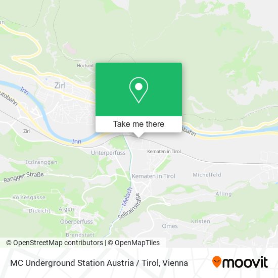 MC Underground Station Austria / Tirol map