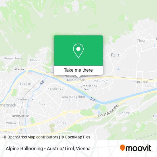 Alpine Ballooning - Austria / Tirol map