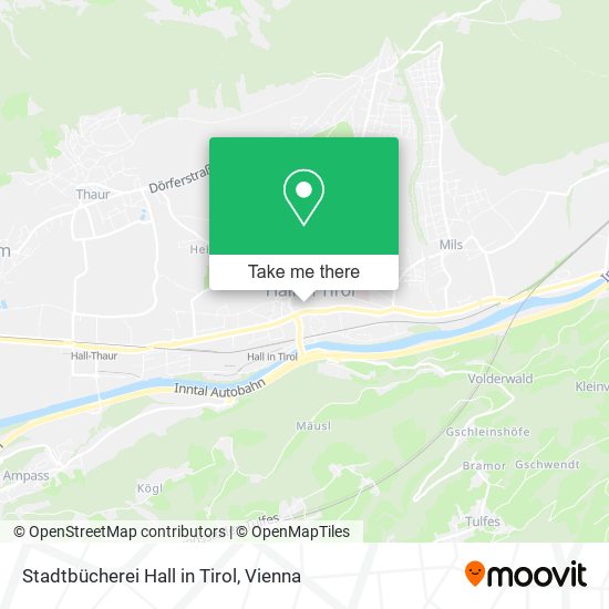 Stadtbücherei Hall in Tirol map