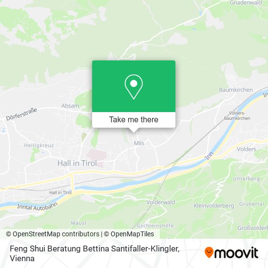 Feng Shui Beratung Bettina Santifaller-Klingler map