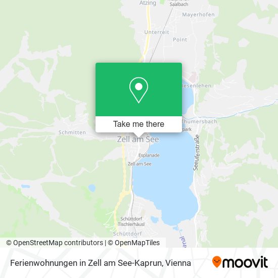 How to get to Ferienwohnungen in Zell am See Kaprun by Train or Bus