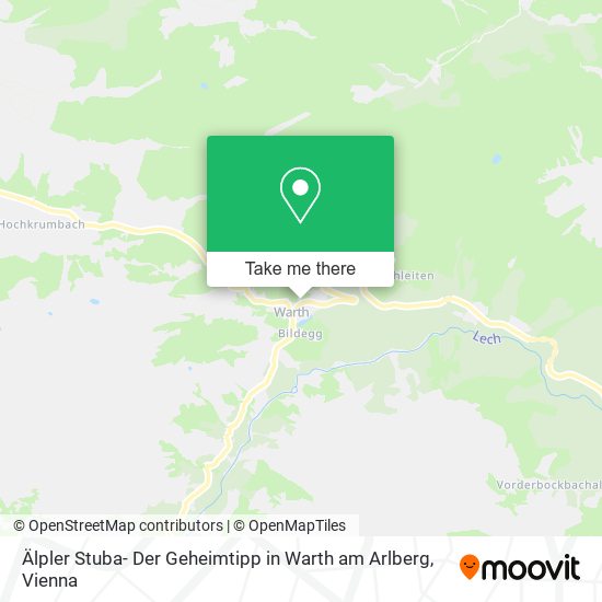 Älpler Stuba- Der Geheimtipp in Warth am Arlberg map