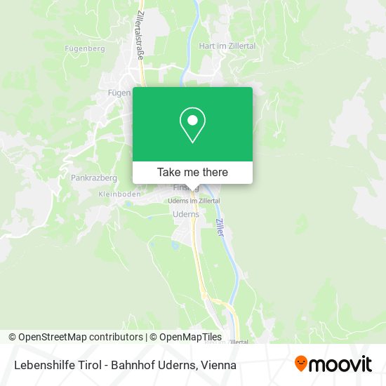 Lebenshilfe Tirol - Bahnhof Uderns map
