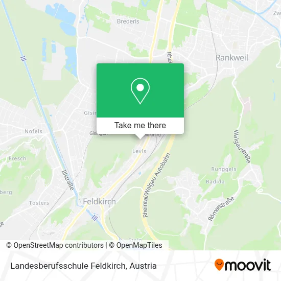 Landesberufsschule Feldkirch map