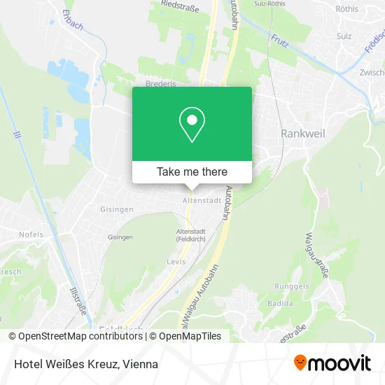 Hotel Weißes Kreuz map