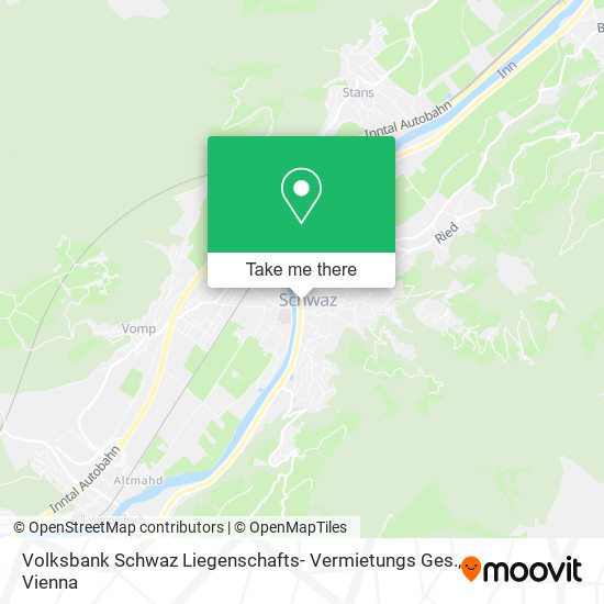 Volksbank Schwaz Liegenschafts- Vermietungs Ges. map