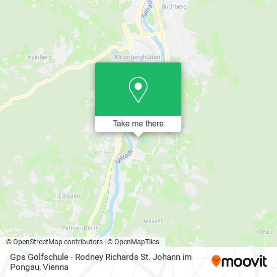 Gps Golfschule - Rodney Richards St. Johann im Pongau map