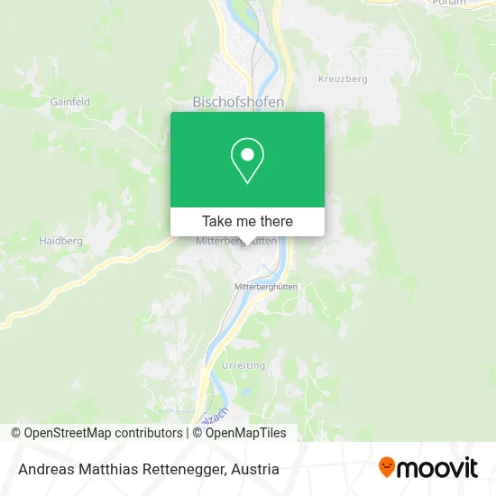 Andreas Matthias Rettenegger map