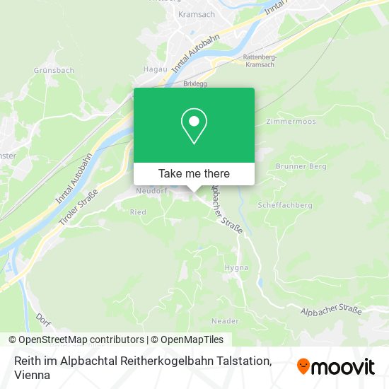 Reith im Alpbachtal Reitherkogelbahn Talstation map