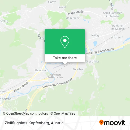 Zivilflugplatz Kapfenberg map