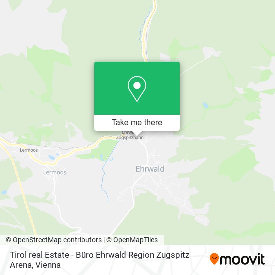 Tirol real Estate - Büro Ehrwald Region Zugspitz Arena map