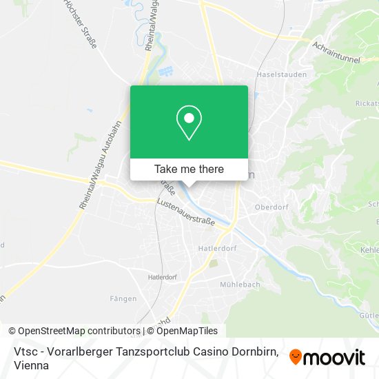 Vtsc - Vorarlberger Tanzsportclub Casino Dornbirn map