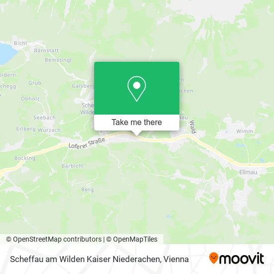 Scheffau am Wilden Kaiser Niederachen map