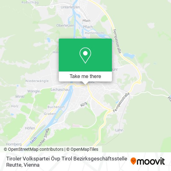 Tiroler Volkspartei Övp Tirol Bezirksgeschäftsstelle Reutte map