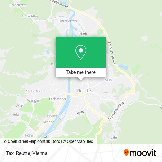 Taxi Reutte map