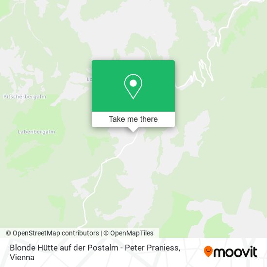 Blonde Hütte auf der Postalm - Peter Praniess map