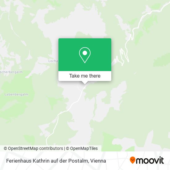 Ferienhaus Kathrin auf der Postalm map