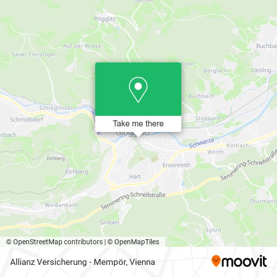 Allianz Versicherung - Mempör map