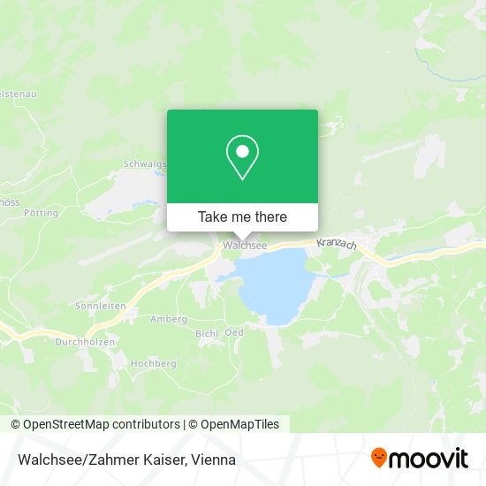 Walchsee/Zahmer Kaiser map