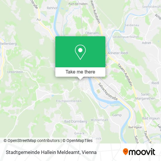 Stadtgemeinde Hallein Meldeamt map