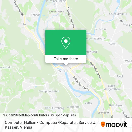 Computer Hallein - Computer / Reparatur, Service U. Kassen map