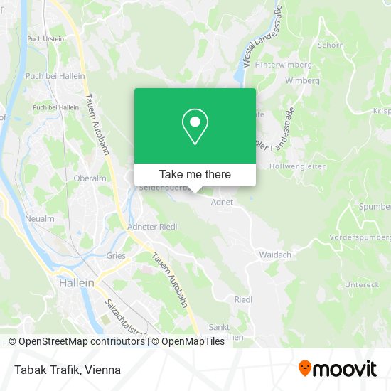 Tabak Trafik map