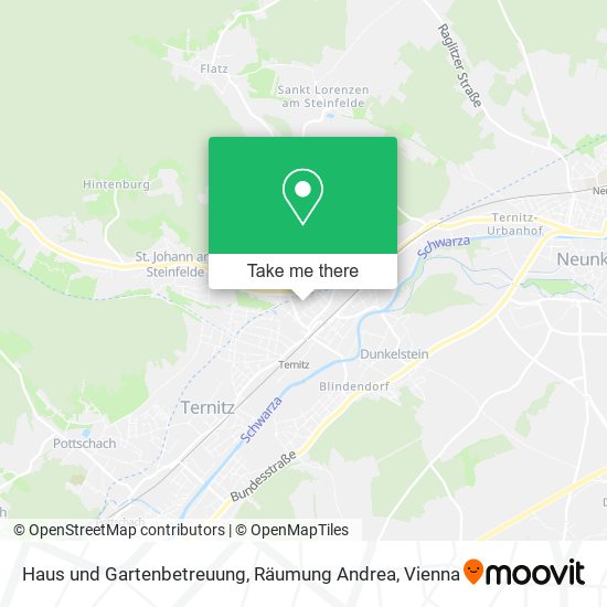 Haus und Gartenbetreuung, Räumung Andrea map