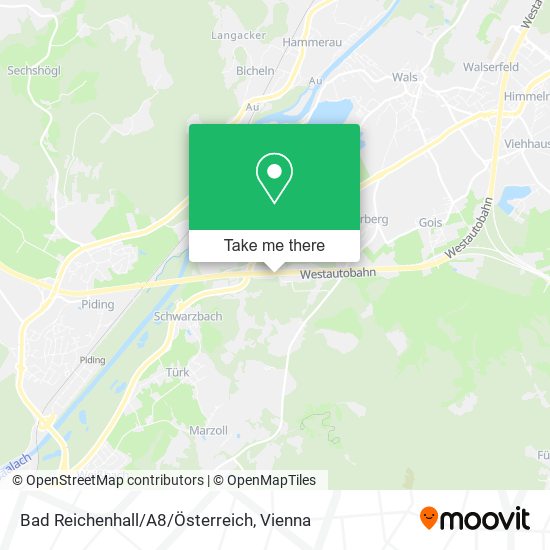 Bad Reichenhall/A8/Österreich map