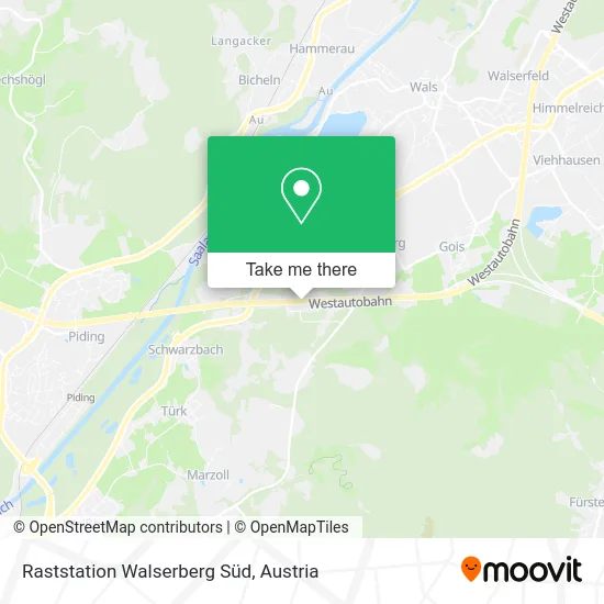 Raststation Walserberg Süd map