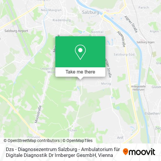 Dzs - Diagnosezentrum Salzburg - Ambulatorium für Digitale Diagnostik Dr Irnberger GesmbH map