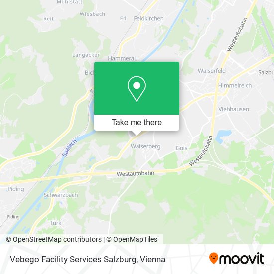 Vebego Facility Services Salzburg map