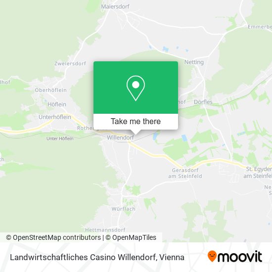 Landwirtschaftliches Casino Willendorf map