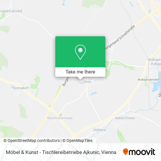 Möbel & Kunst - Tischlereibetriebe Ajkunic map