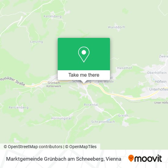 Marktgemeinde Grünbach am Schneeberg map
