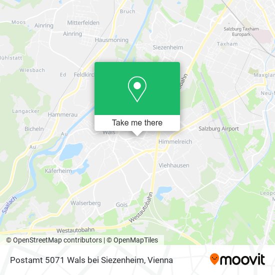Postamt 5071 Wals bei Siezenheim map