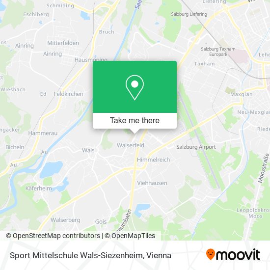 Sport Mittelschule Wals-Siezenheim map