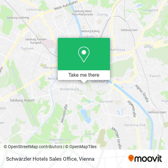 Schwärzler Hotels Sales Office map