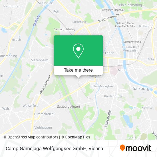 Camp Gamsjaga Wolfgangsee GmbH map