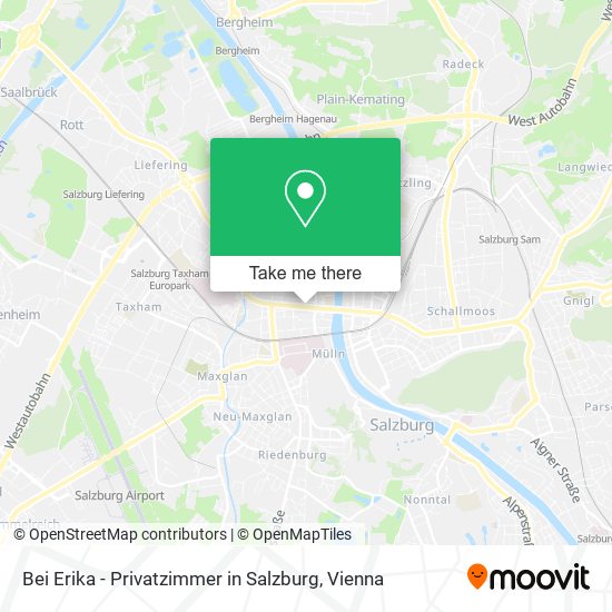 Bei Erika - Privatzimmer in Salzburg map