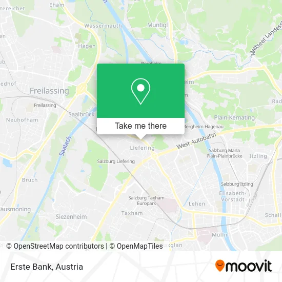 Erste Bank map